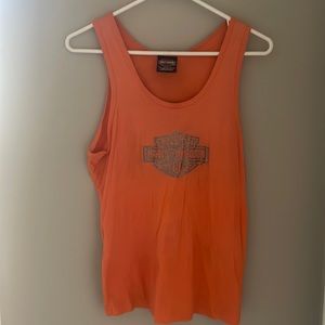 Orange XL Harley Davidson tank top